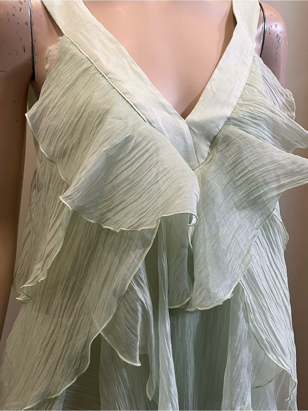 2026 Authentic Aje Athena Green Mini Dress - Picture 7 of 11